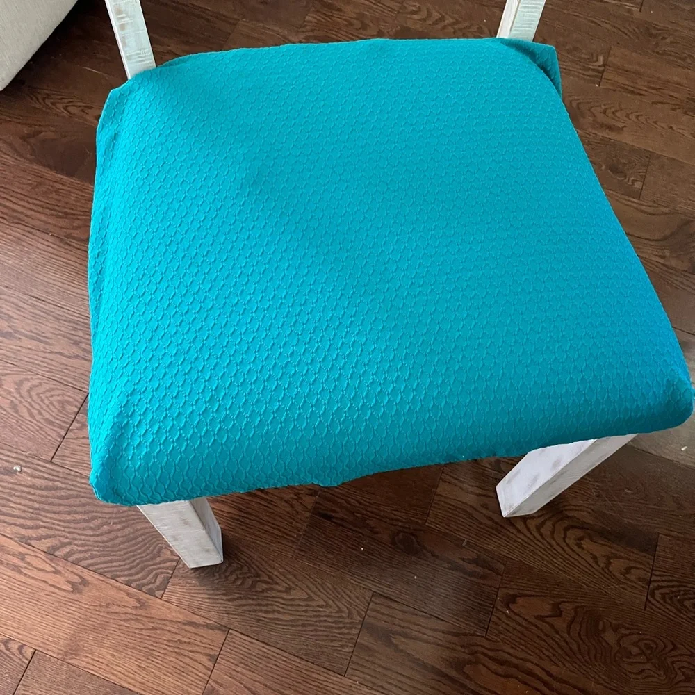 1 PC peacock blue chair cover